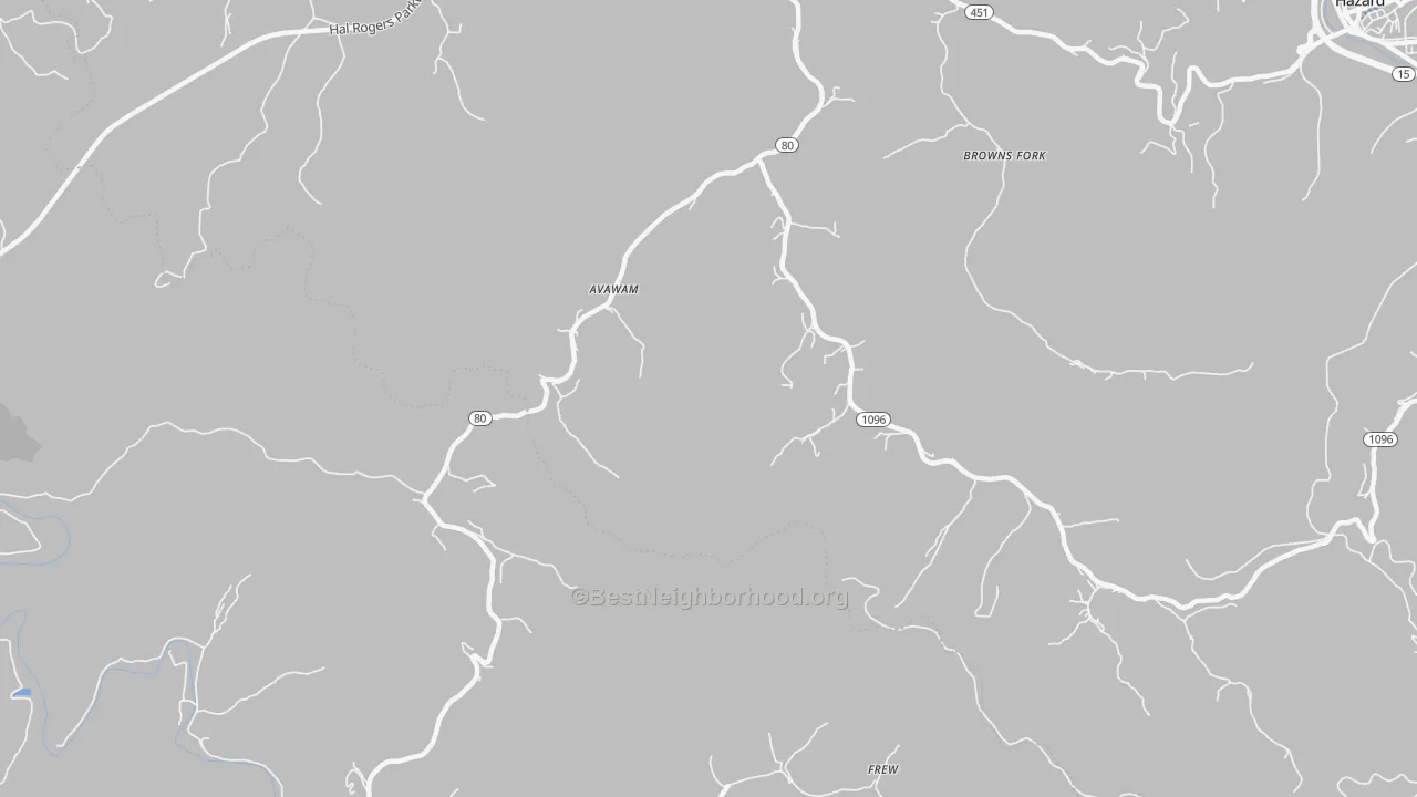Transit Grade map of Avawam, KY