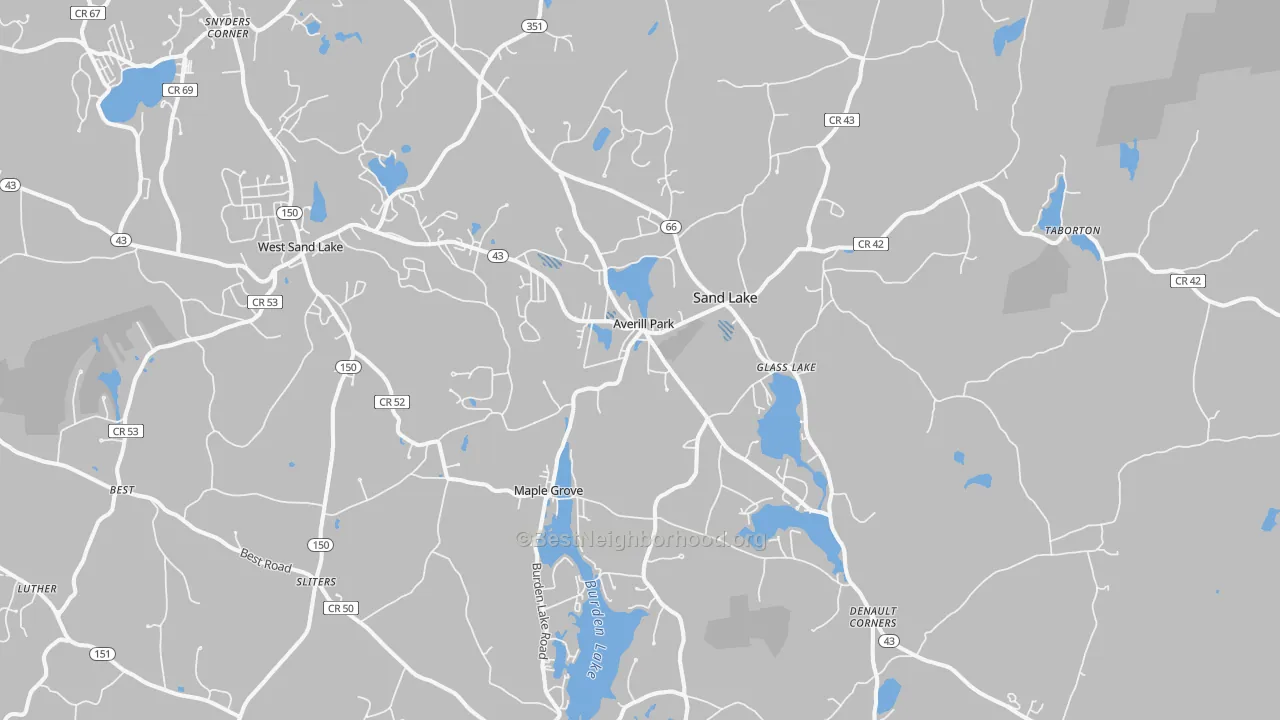 Transit Grade map of Averill Park, NY