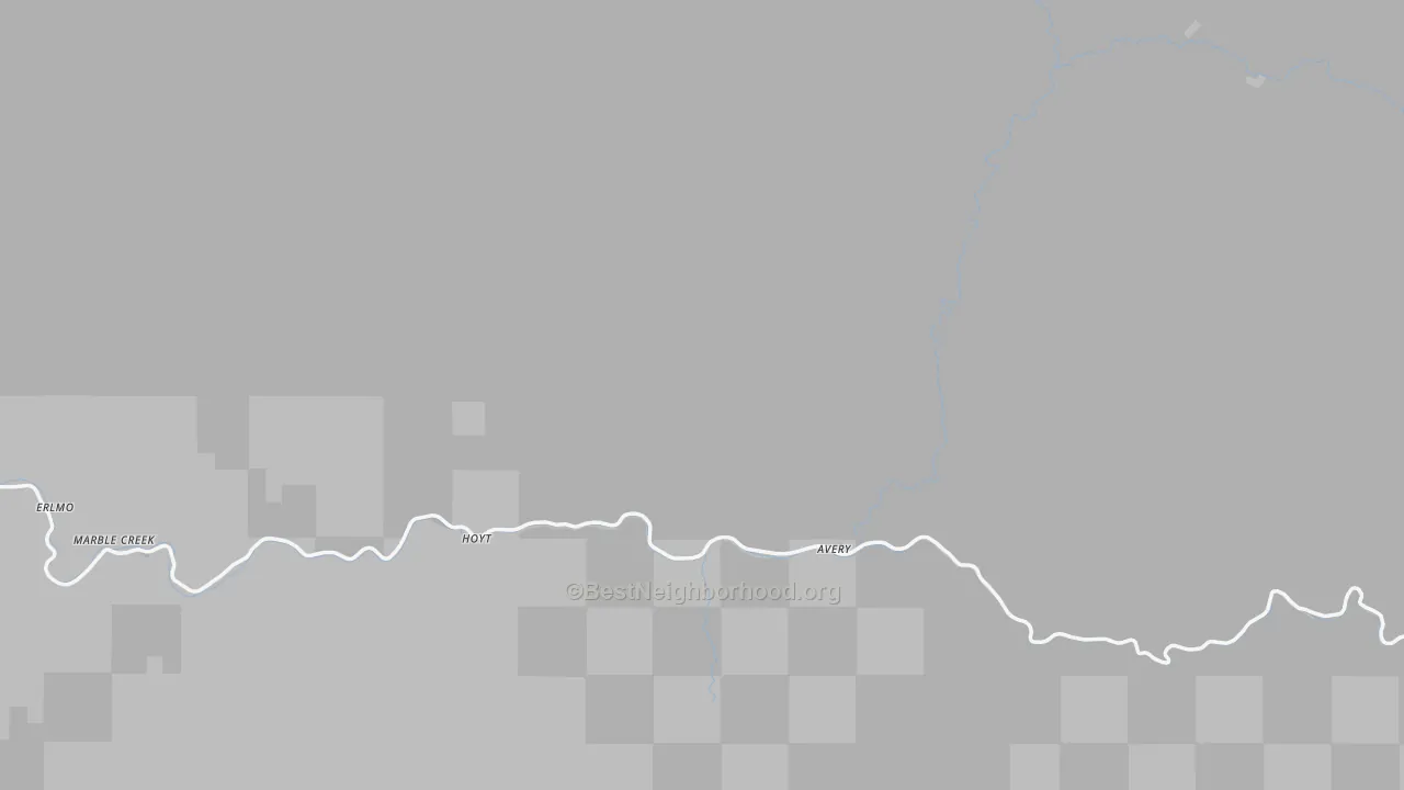 Transit Grade map of Avery, ID