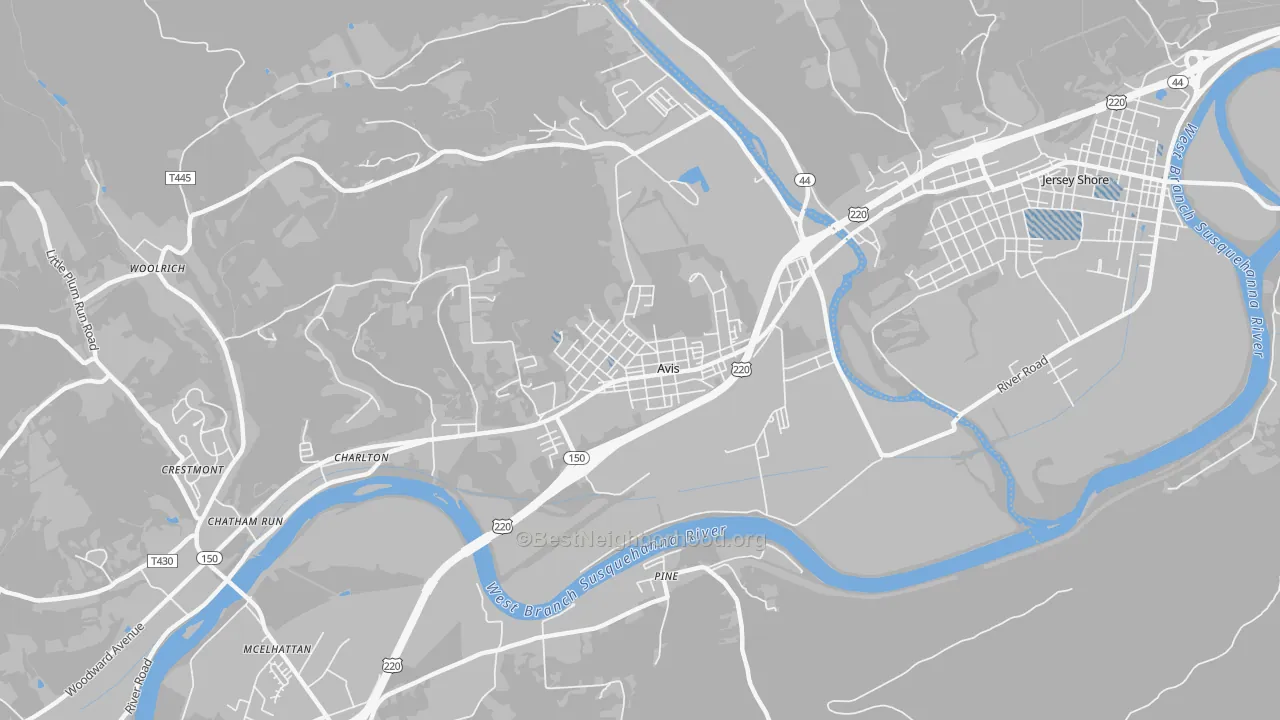 Transit Grade map of Avis, PA
