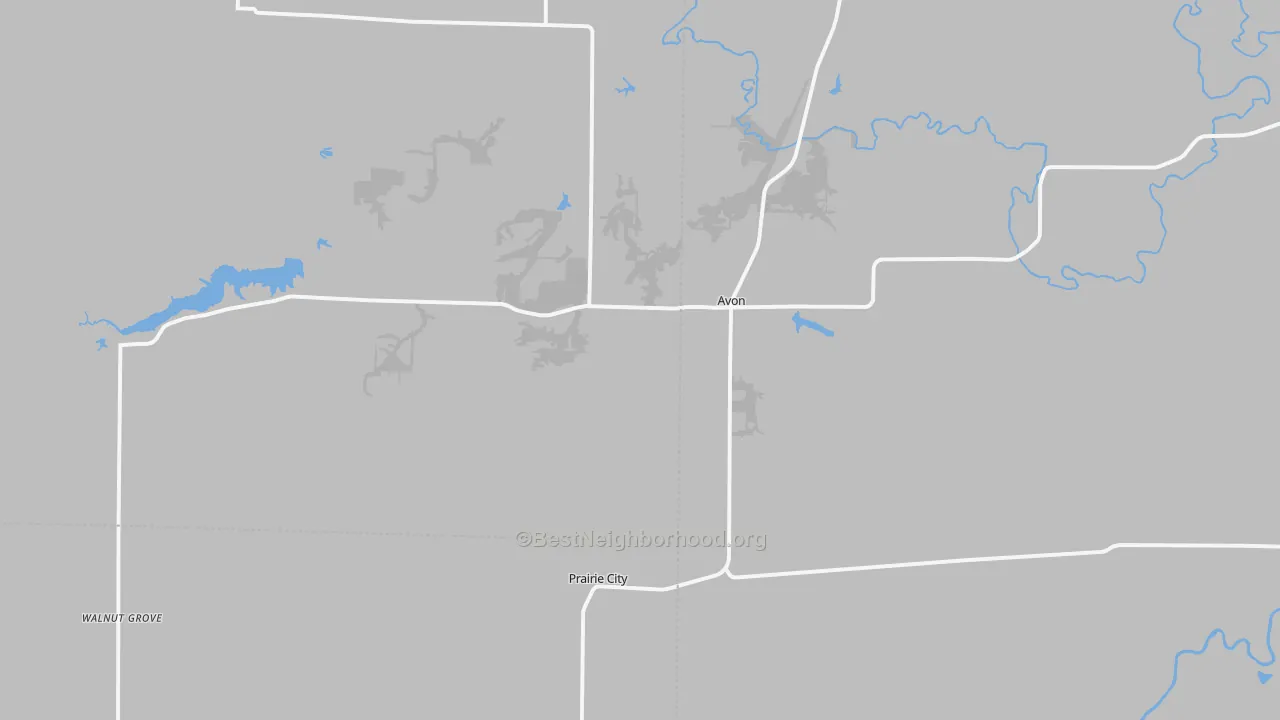 Transit Grade map of Avon, IL