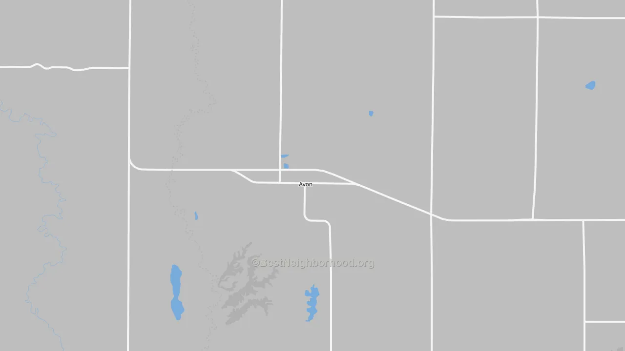 Transit Grade map of Avon, SD