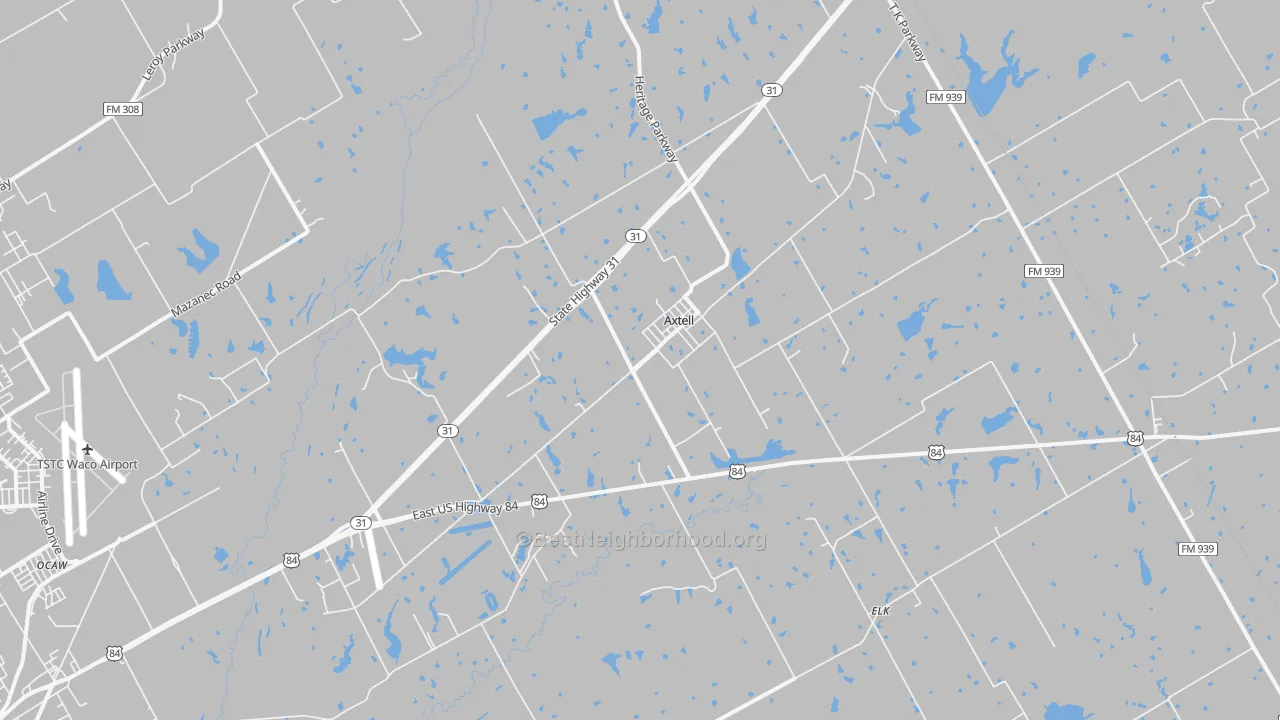 Transit Grade map of Axtell, TX