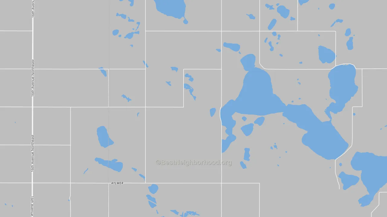 Transit Grade map of Aylmer, ND