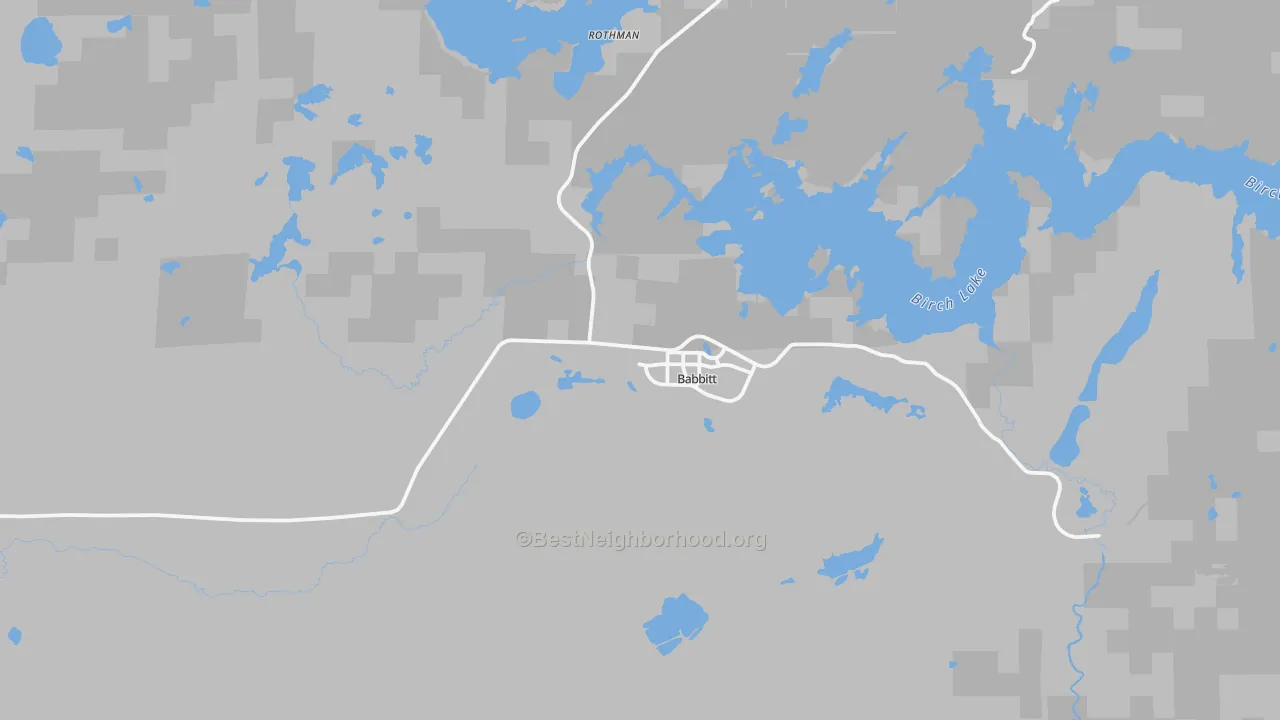 Transit Grade map of Babbitt, MN