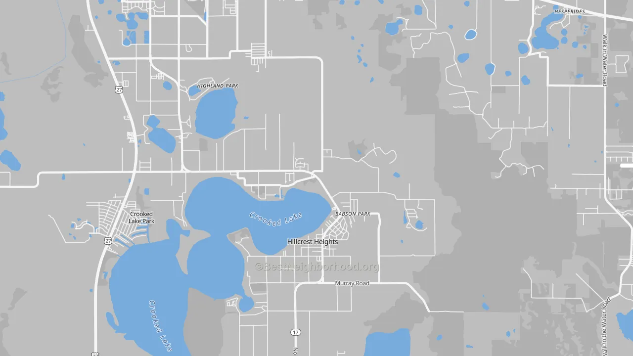 Transit Grade map of Babson Park, FL