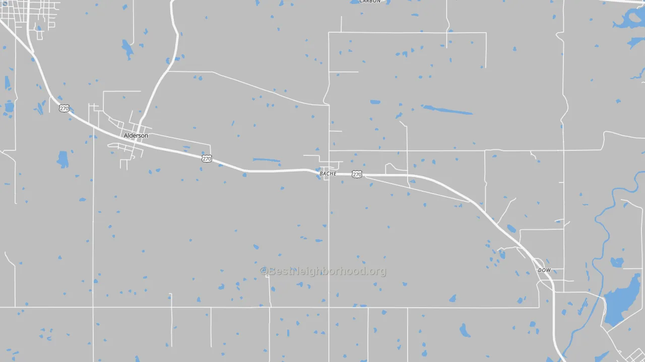 Transit Grade map of Bache, OK
