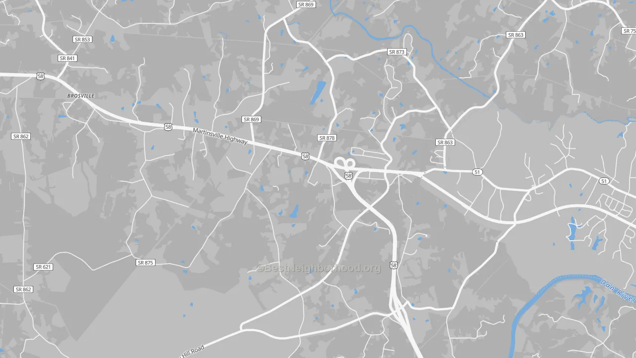 Transit Grade map of Bachelors Hall, VA