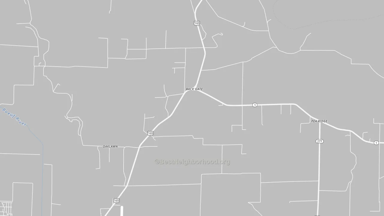 Transit Grade map of Back Gate, AR