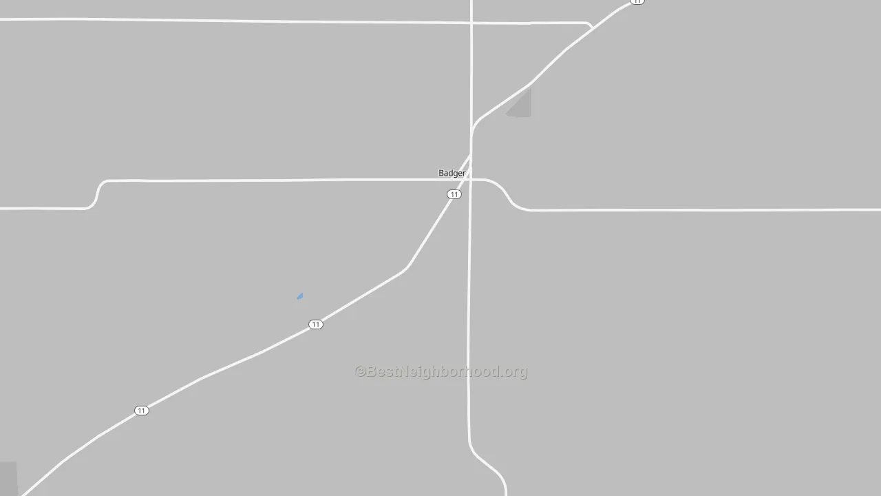 Transit Grade map of Badger, MN
