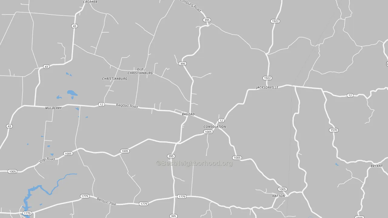 Transit Grade map of Bagdad, KY