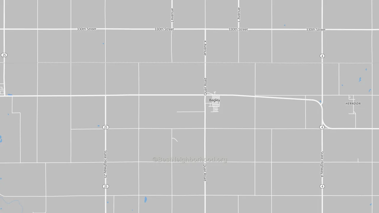 Transit Grade map of Bagley, IA
