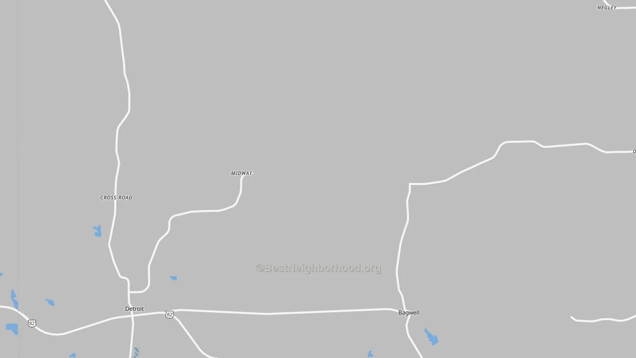 Transit Grade map of Bagwell, TX