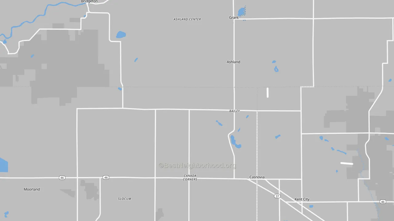Transit Grade map of Bailey, MI
