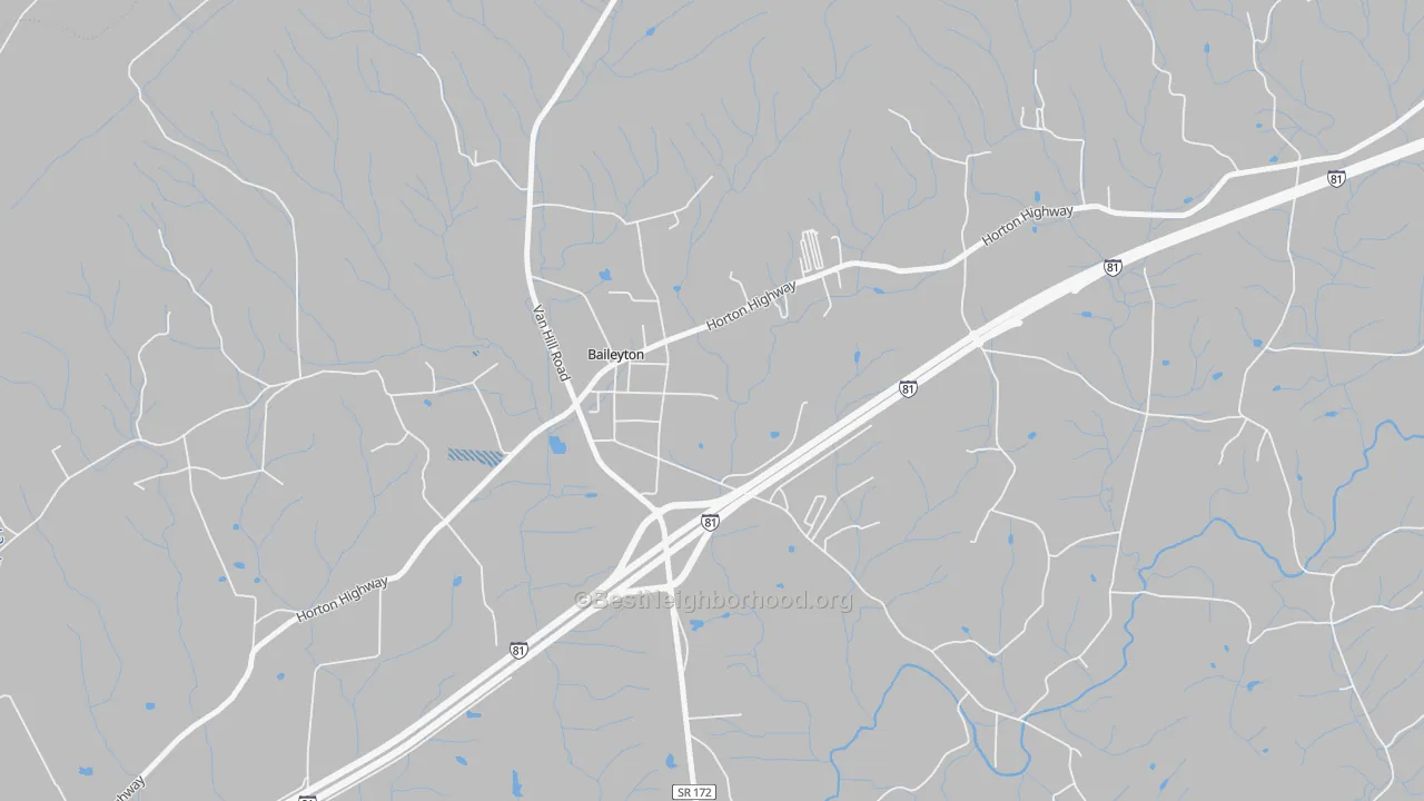 Transit Grade map of Baileyton, TN