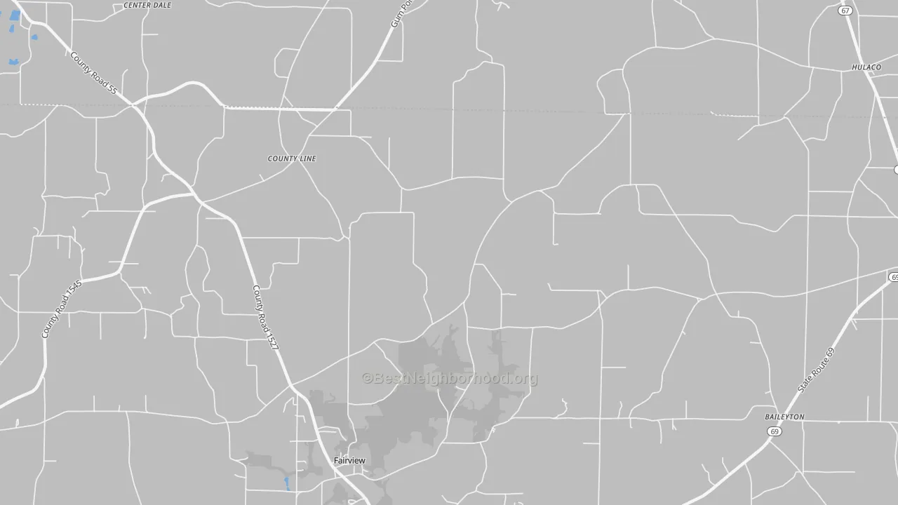 Transit Grade map of Baileytown, AL