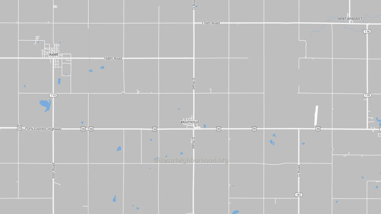 Transit Grade map of Baileyville, KS