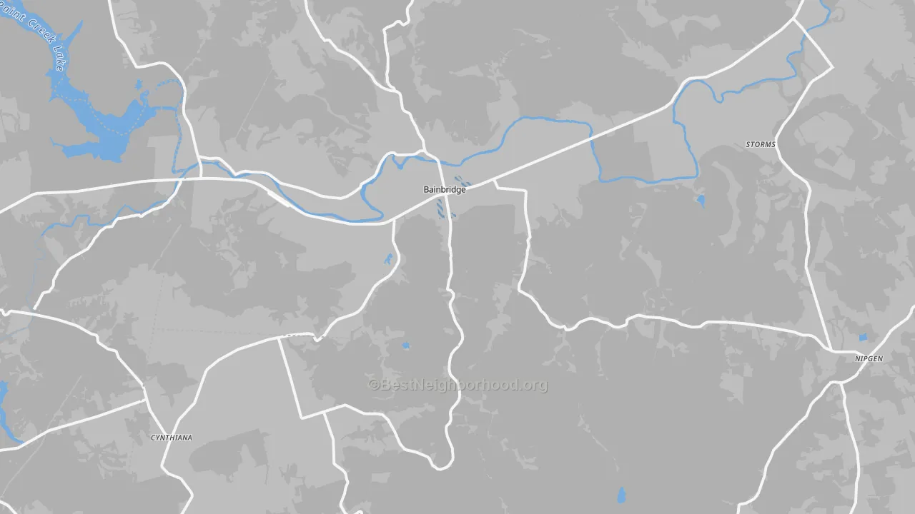 Transit Grade map of Bainbridge, OH