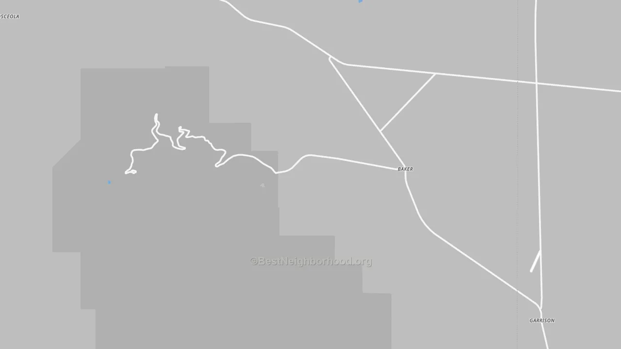 Transit Grade map of Baker, NV