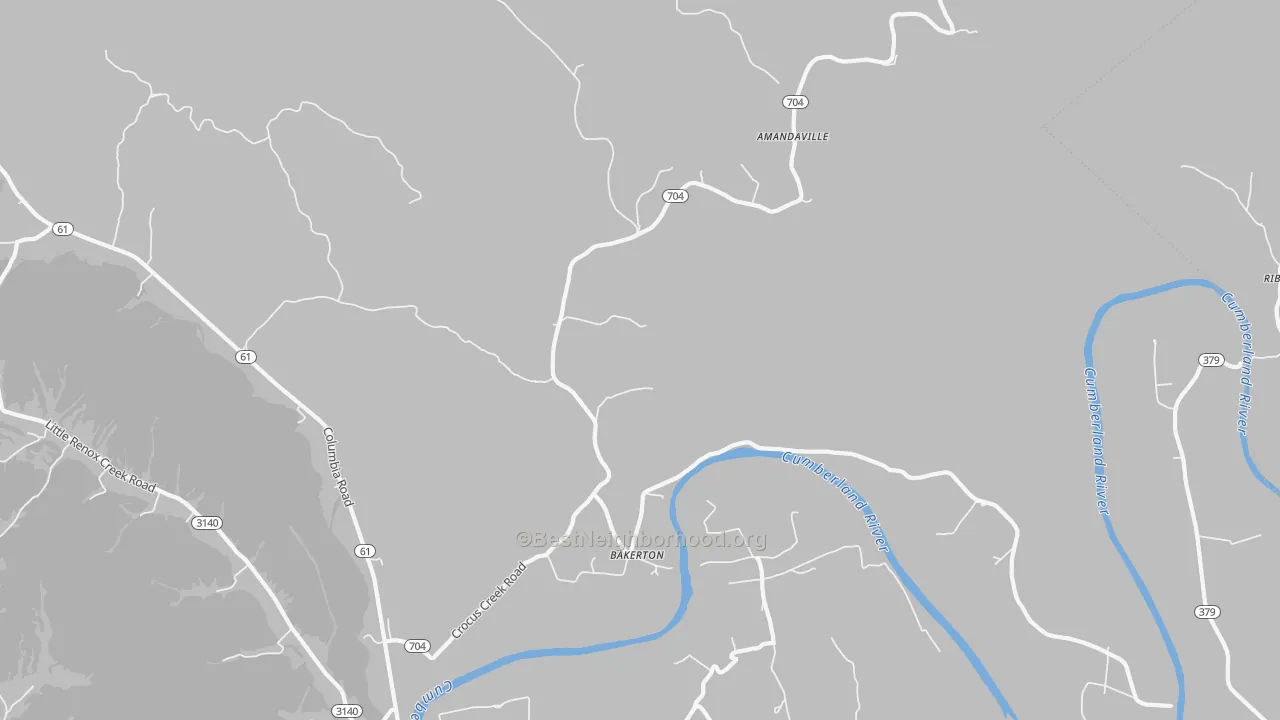 Transit Grade map of Bakerton, KY