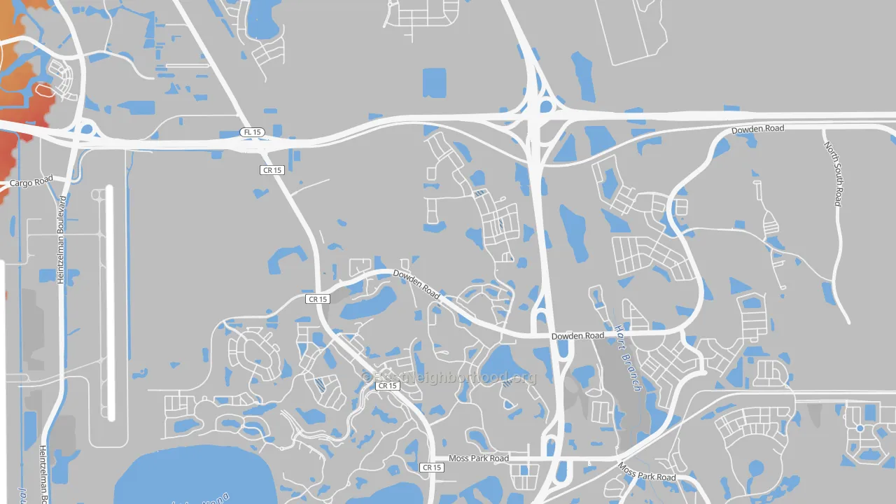 Transit Grade map of Bal Bay, Orlando, FL