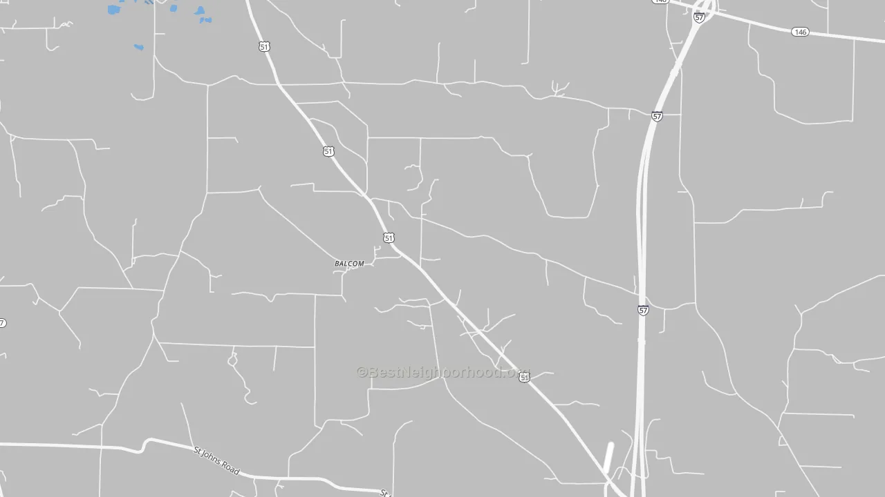 Transit Grade map of Balcom, IL