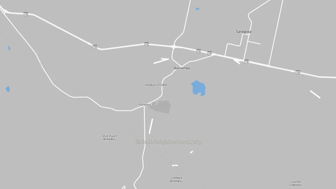 Transit Grade map of Balmorhea, TX