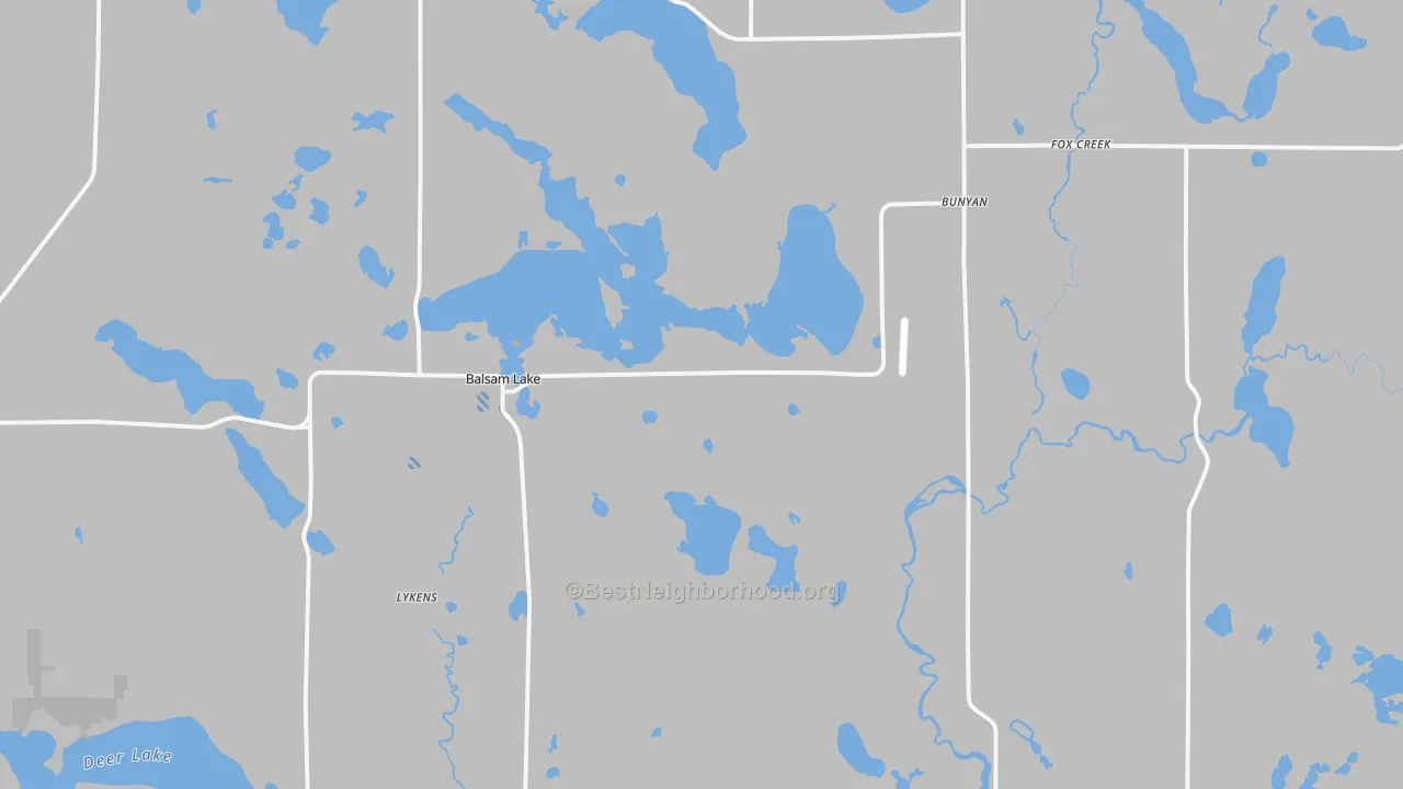 Transit Grade map of Balsam Lake, WI