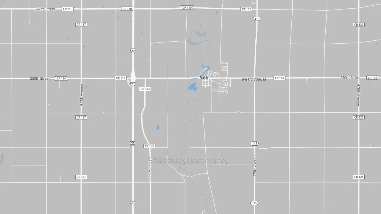 Transit Grade map of Baltic, SD
