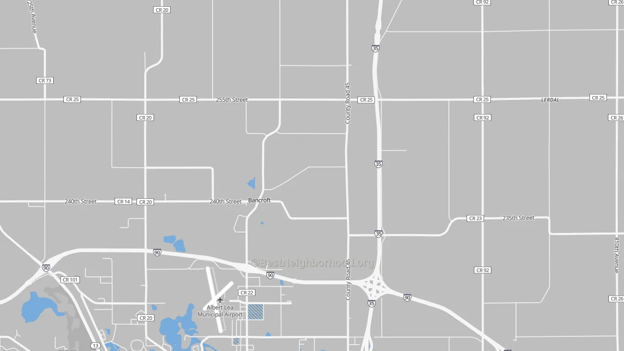 Transit Grade map of Bancroft, MN