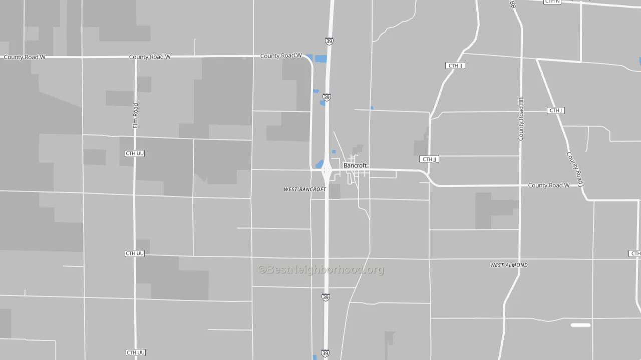 Transit Grade map of Bancroft, WI