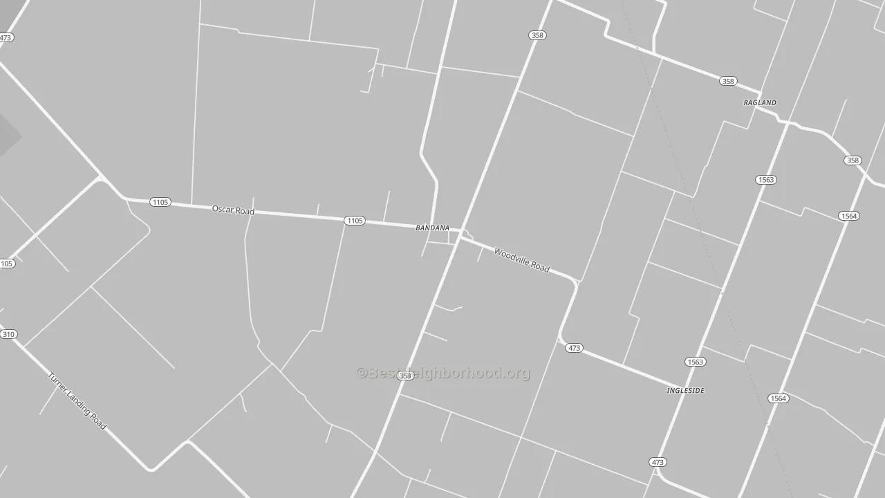 Transit Grade map of Bandana, KY
