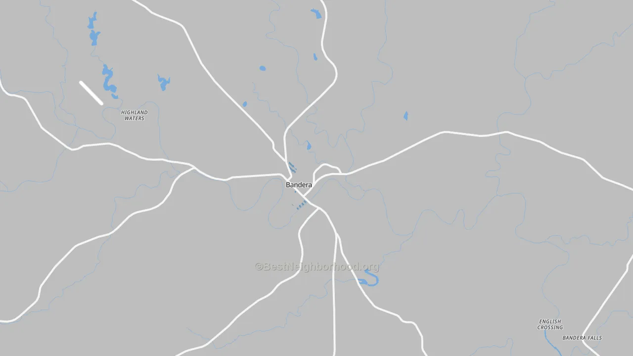 Transit Grade map of Bandera, TX