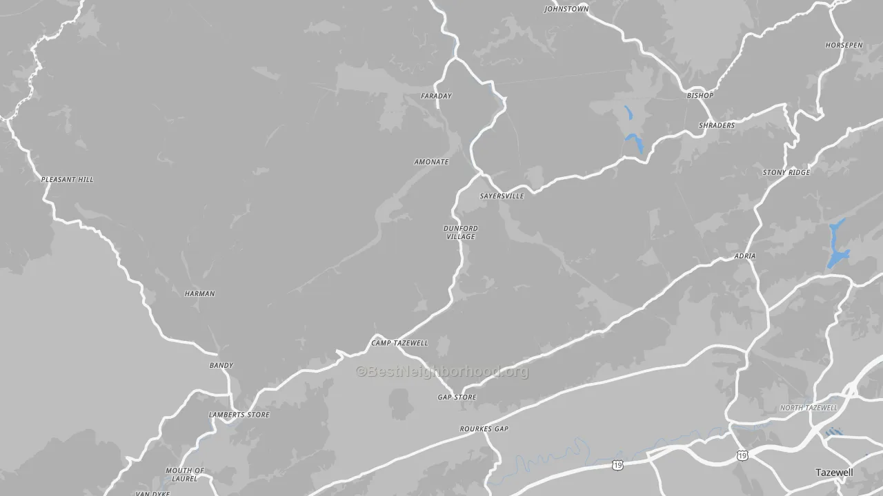 Transit Grade map of Bandy, VA