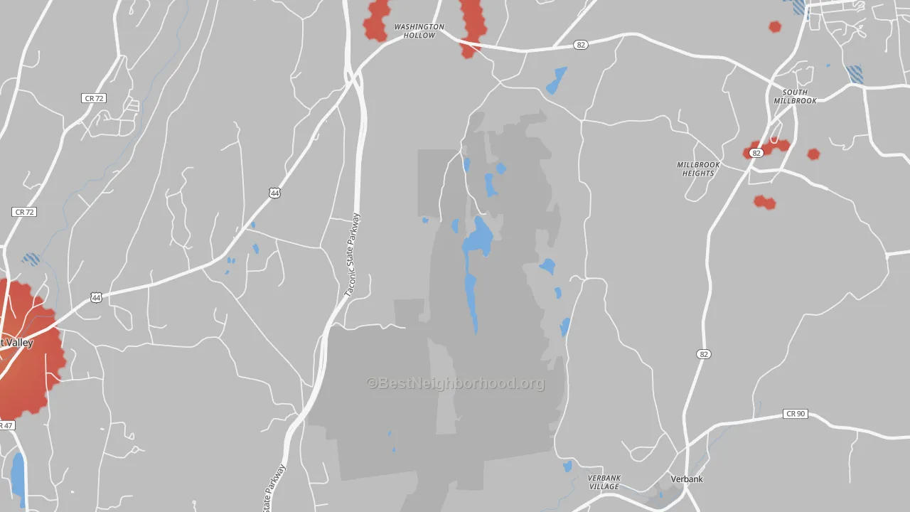 Transit Grade map of Bangall, NY