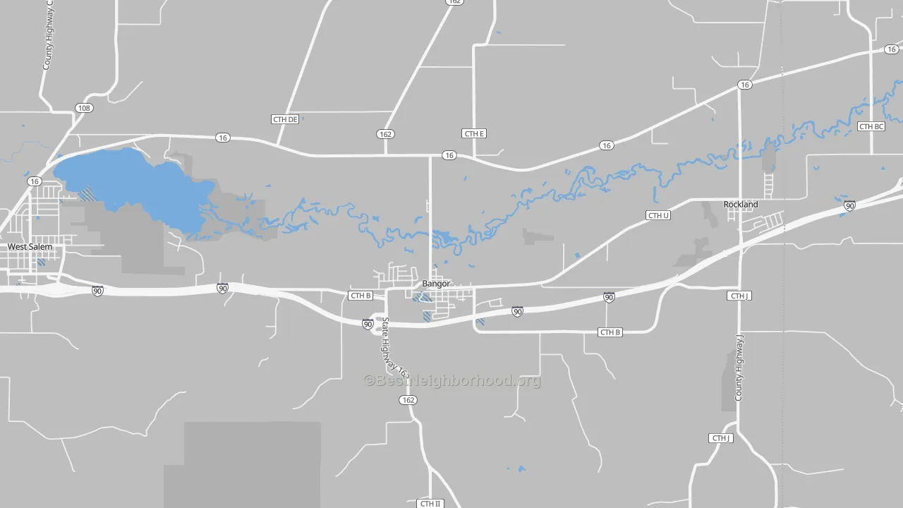 Transit Grade map of Bangor, WI