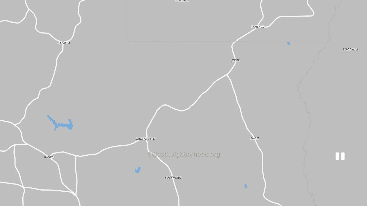 Transit Grade map of Banks, AL