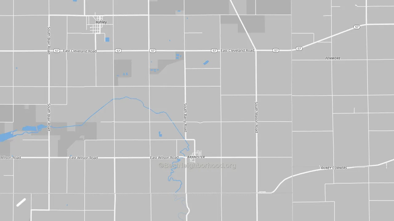 Transit Grade map of Bannister, MI