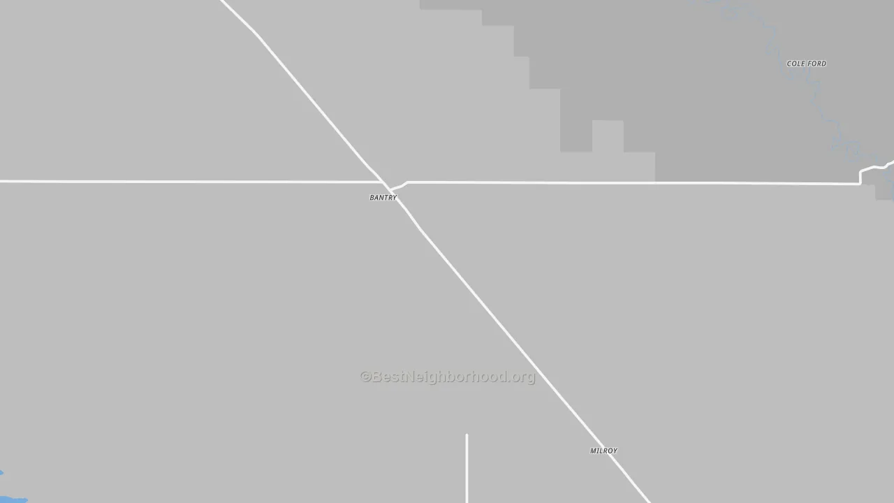 Transit Grade map of Bantry, ND