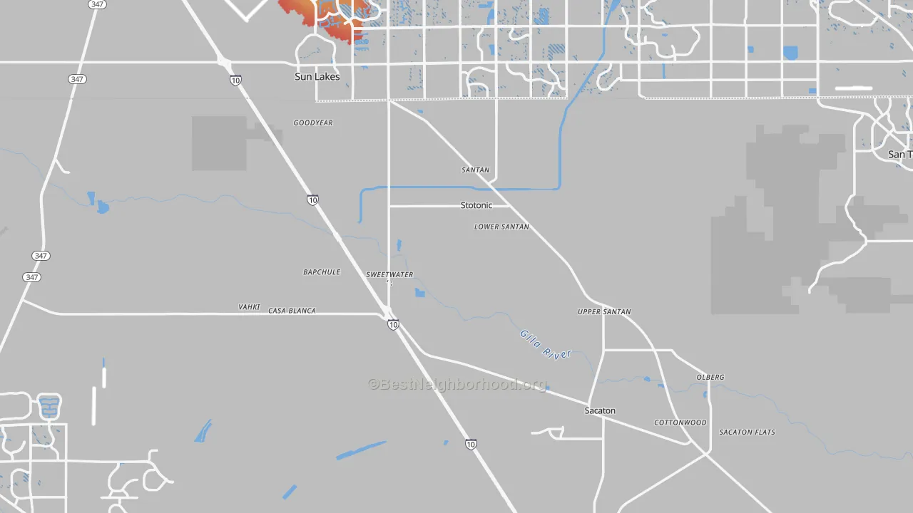 Transit Grade map of Bapchule, AZ