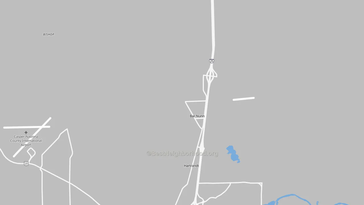 Transit Grade map of Bar Nunn, WY
