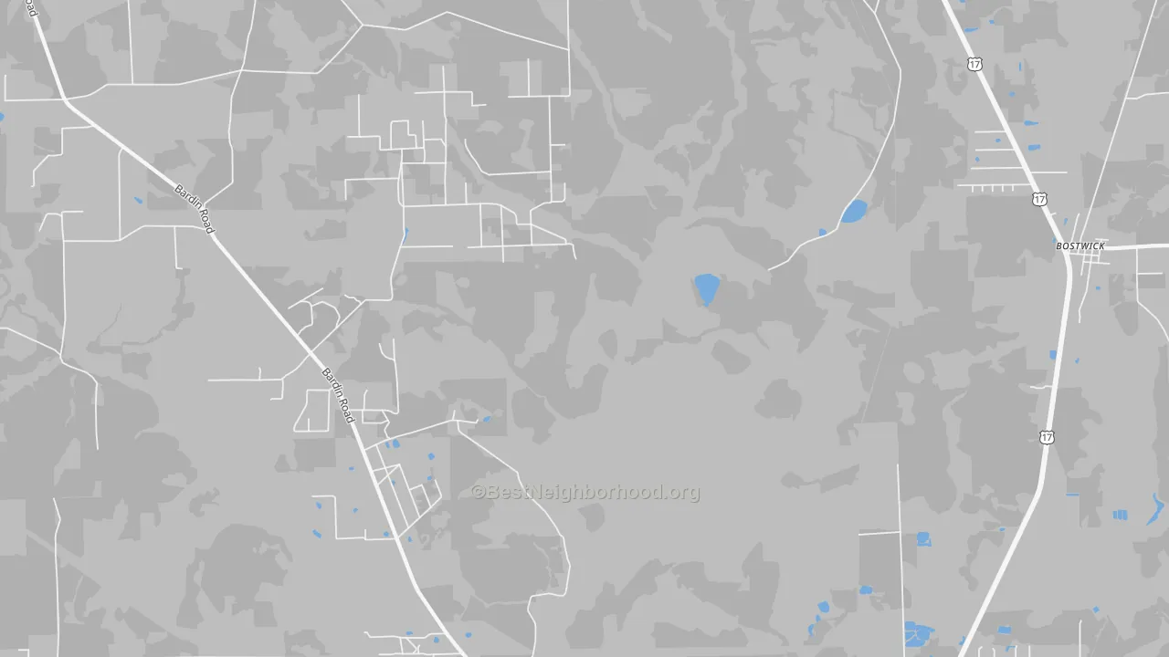 Transit Grade map of Bardin, FL