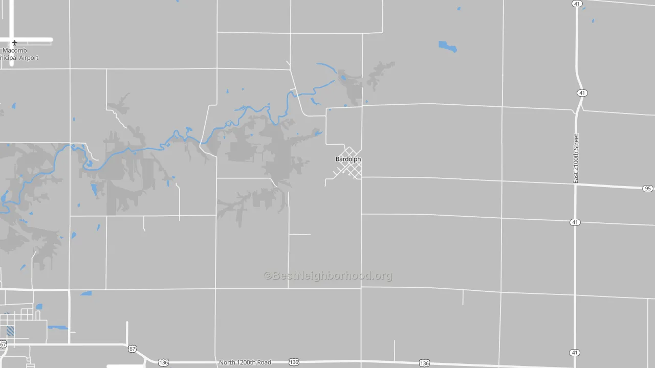 Transit Grade map of Bardolph, IL