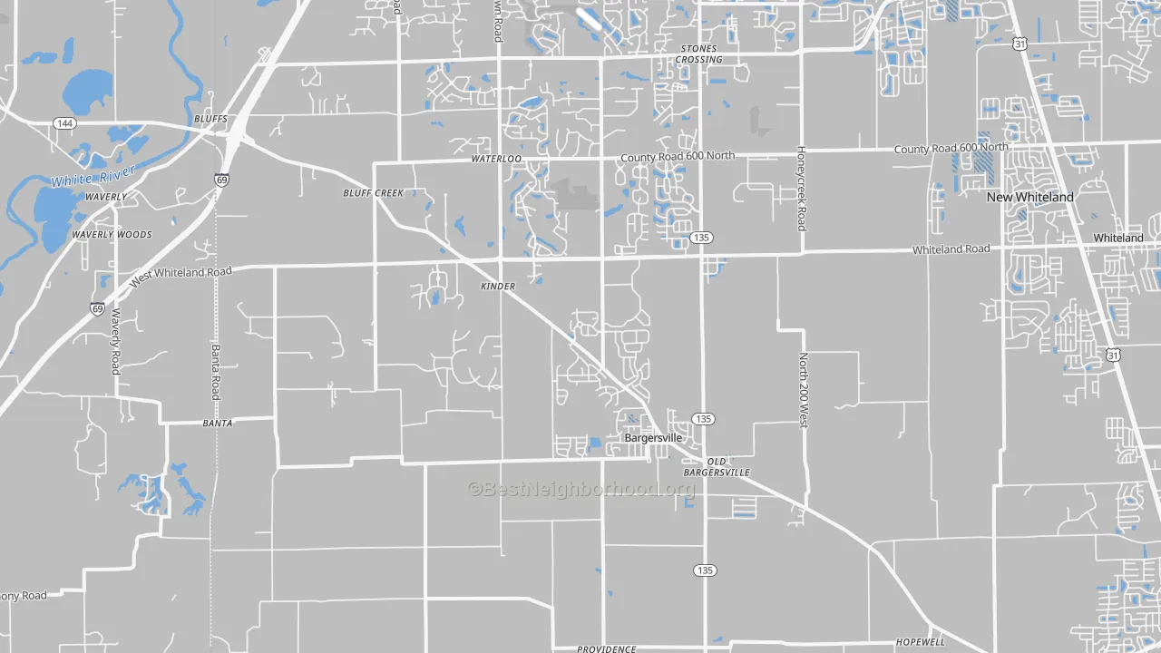 Transit Grade map of Bargersville, IN