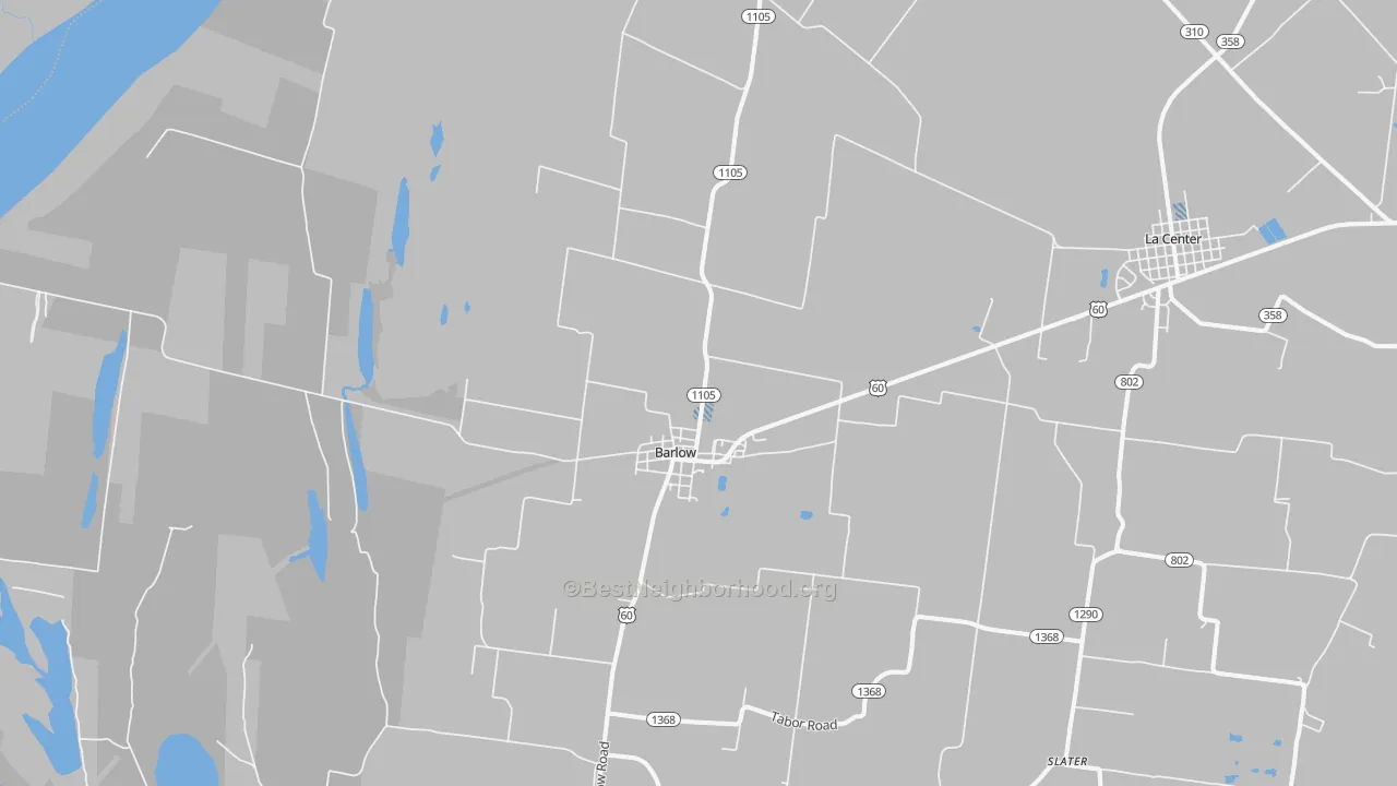 Transit Grade map of Barlow, KY