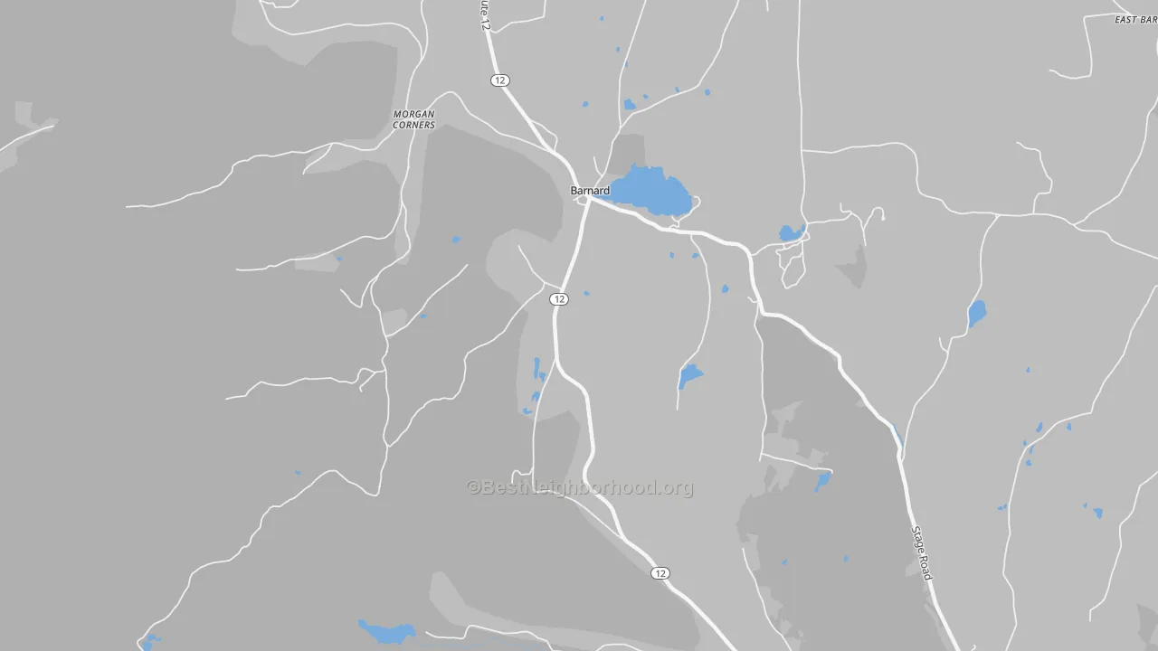 Transit Grade map of Barnard, VT