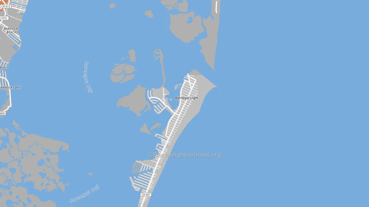 Transit Grade map of Barnegat Light, NJ
