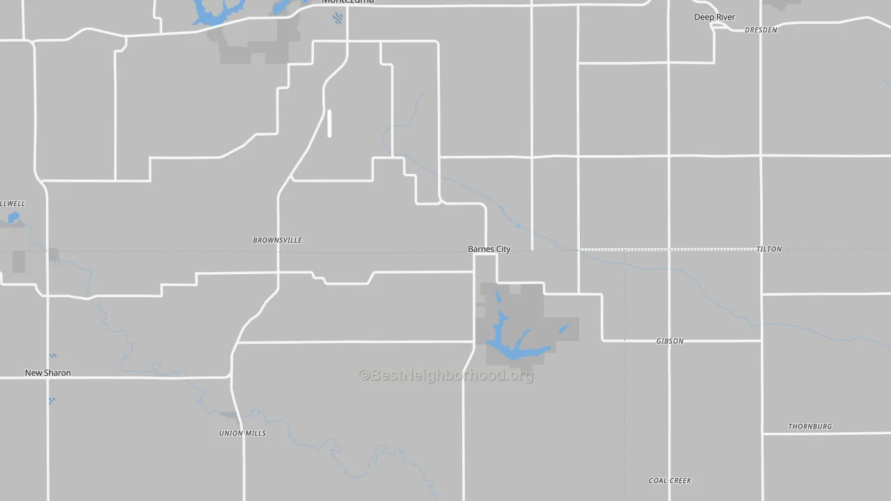Transit Grade map of Barnes City, IA