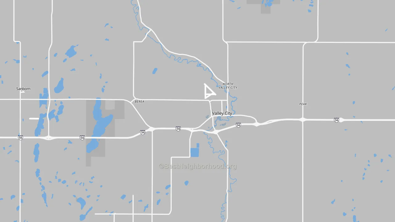 Transit Grade map of Barnes County, ND