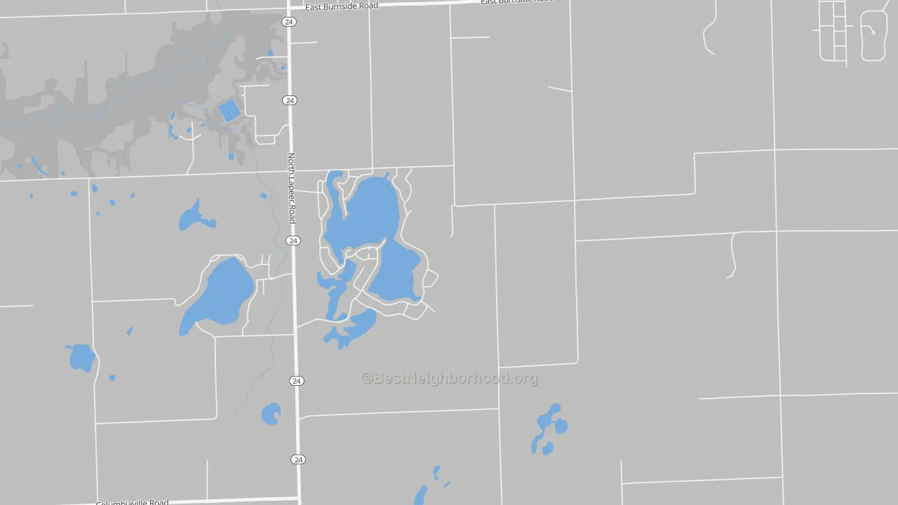 Transit Grade map of Barnes Lake-Millers Lake, MI